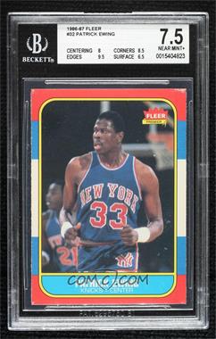 1986-87 Fleer - [Base] #32 - Patrick Ewing [BGS 7.5 NEAR MINT+]