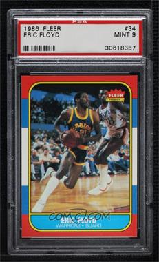 1986-87 Fleer - [Base] #34 - Eric Floyd [PSA 9 MINT]