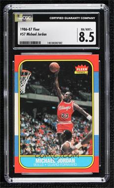 1986-87 Fleer - [Base] #57 - Michael Jordan [CGC 8.5 NM/Mint+]