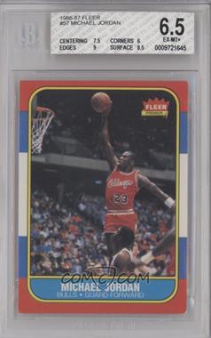 1986-87 Fleer - [Base] #57 - Michael Jordan [BGS 6.5 EX‑MT+]
