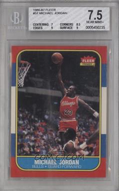 1986-87 Fleer - [Base] #57 - Michael Jordan [BGS 7.5 NEAR MINT+]