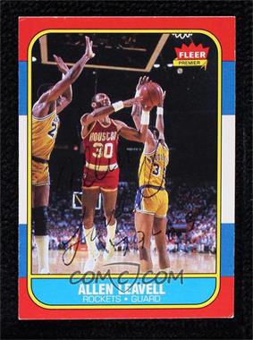 1986-87 Fleer - [Base] #62 - Allen Leavell [BAS Beckett Auth Sticker]