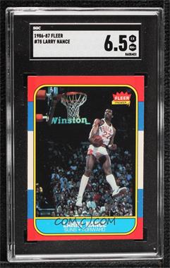 1986-87 Fleer - [Base] #78 - Larry Nance [SGC 6.5 EX/NM+]