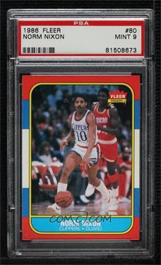 1986-87 Fleer - [Base] #80 - Norm Nixon [PSA 9 MINT]