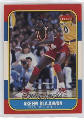 1986-87 Fleer - [Base] #82 - Akeem Olajuwon