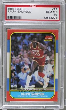 1986-87 Fleer - [Base] #97 - Ralph Sampson [PSA 10 GEM MT]