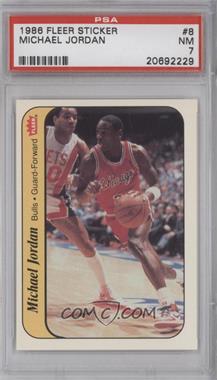 1986-87 Fleer - Stickers #8 - Michael Jordan [PSA 7 NM]