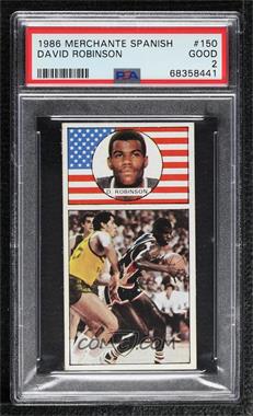 1986 Converse Merchante Spanish - [Base] #150 - David Robinson [PSA 2 GOOD]