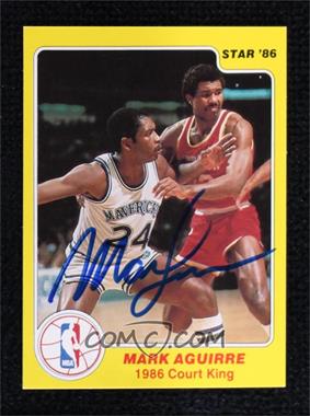 1986 Star Court Kings - [Base] #1 - Mark Aguirre [BAS Beckett Auth Sticker]