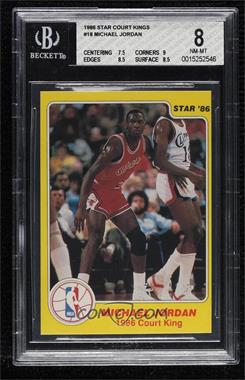 1986 Star Court Kings - [Base] #18 - Michael Jordan [BGS 8 NM‑MT]