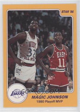 1986 Star Magic Johnson - [Base] #9 - Magic Johnson, Isiah Thomas