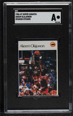 1986 Super Canasta NBA Stickers - [Base] #_AKOL - Akeem Olajuwon [SGC A]