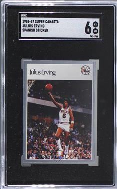 1986 Super Canasta NBA Stickers - [Base] #_JUER - Julius Erving [SGC 80 EX/NM 6]
