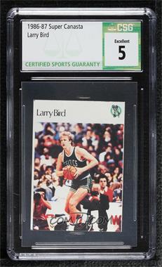 1986 Super Canasta NBA Stickers - [Base] #_LABI - Larry Bird [CSG 5 Excellent]