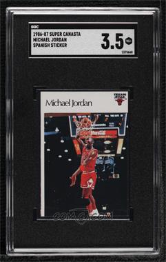 1986 Super Canasta NBA Stickers - [Base] #_MIJO - Michael Jordan [SGC 3.5 VG+]