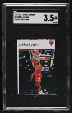 1986 Super Canasta NBA Stickers - [Base] #_MIJO - Michael Jordan [SGC 3.5 VG+]