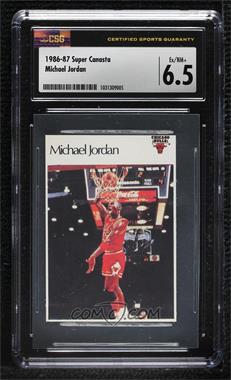1986 Super Canasta NBA Stickers - [Base] #_MIJO - Michael Jordan [CSG 6.5 Ex/NM+]