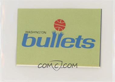 1986 Super Canasta NBA Stickers - [Base] #_WABU - Washington Bullets