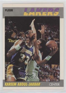 1987-88 Fleer - [Base] #1 - Kareem Abdul-Jabbar