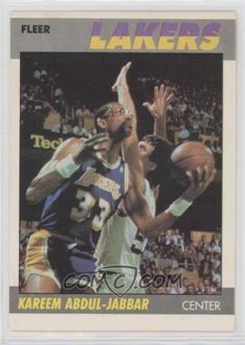 1987-88 Fleer - [Base] #1 - Kareem Abdul-Jabbar