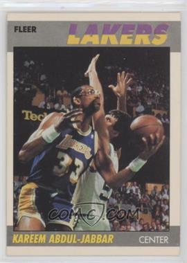 1987-88 Fleer - [Base] #1 - Kareem Abdul-Jabbar