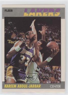 1987-88 Fleer - [Base] #1 - Kareem Abdul-Jabbar