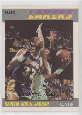 1987-88 Fleer - [Base] #1 - Kareem Abdul-Jabbar