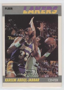 1987-88 Fleer - [Base] #1 - Kareem Abdul-Jabbar
