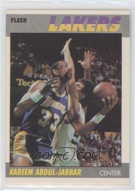 1987-88 Fleer - [Base] #1 - Kareem Abdul-Jabbar