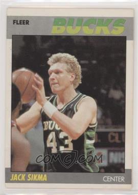 1987-88 Fleer - [Base] #100 - Jack Sikma