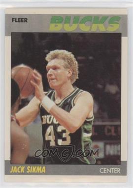 1987-88 Fleer - [Base] #100 - Jack Sikma