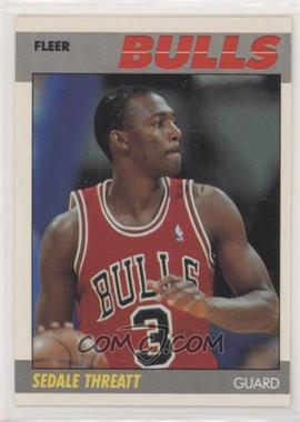 1987-88 Fleer - [Base] #110 - Sedale Threatt [EX to NM]