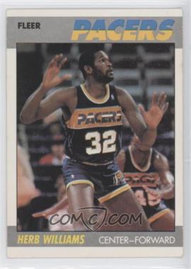 1987-88 Fleer - [Base] #121 - Herb Williams