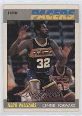 1987-88 Fleer - [Base] #121 - Herb Williams [Good to VG‑EX]