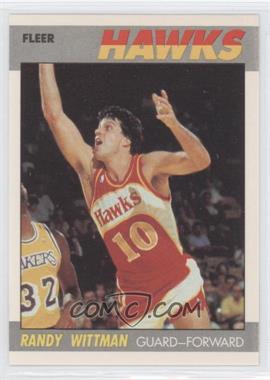 1987-88 Fleer - [Base] #126 - Randy Wittman