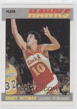 1987-88 Fleer - [Base] #126 - Randy Wittman