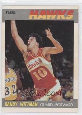 1987-88 Fleer - [Base] #126 - Randy Wittman