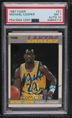 1987-88 Fleer - [Base] #21 - Michael Cooper [PSA Authentic PSA/DNA Cert]