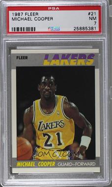 1987-88 Fleer - [Base] #21 - Michael Cooper [PSA 7 NM]