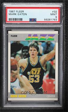 1987-88 Fleer - [Base] #32 - Mark Eaton [PSA 9 MINT]