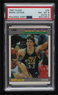 1987-88 Fleer - [Base] #32 - Mark Eaton [PSA Authentic PSA/DNA Cert]