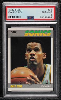 1987-88 Fleer - [Base] #33 - Dale Ellis [PSA 8 NM‑MT]