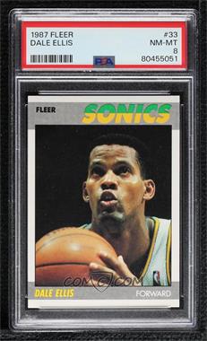 1987-88 Fleer - [Base] #33 - Dale Ellis [PSA 8 NM‑MT]