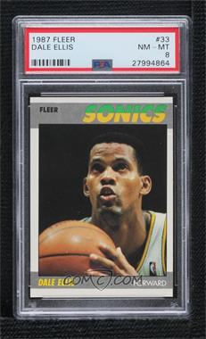 1987-88 Fleer - [Base] #33 - Dale Ellis [PSA 8 NM‑MT]