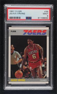 1987-88 Fleer - [Base] #35 - Julius Erving [PSA 9 MINT]