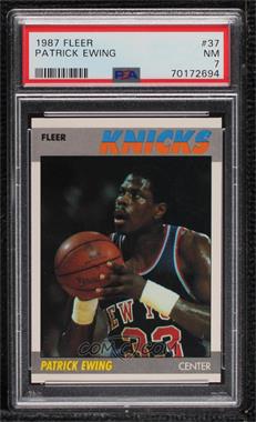 1987-88 Fleer - [Base] #37 - Patrick Ewing [PSA 7 NM]