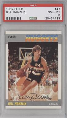 1987-88 Fleer - [Base] #47 - Bill Hanzlik [PSA 8 NM‑MT]