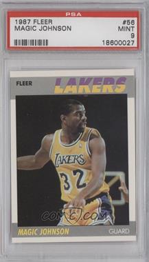 1987-88 Fleer - [Base] #56 - Magic Johnson [PSA 9 MINT]