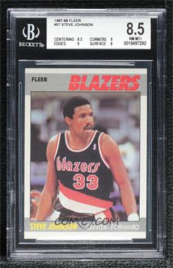 1987-88 Fleer - [Base] #57 - Steve Johnson [BGS 8.5 NM‑MT+]