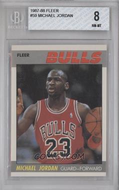1987-88 Fleer - [Base] #59 - Michael Jordan [BGS 8 NM‑MT]